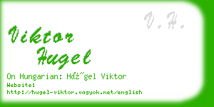 viktor hugel business card